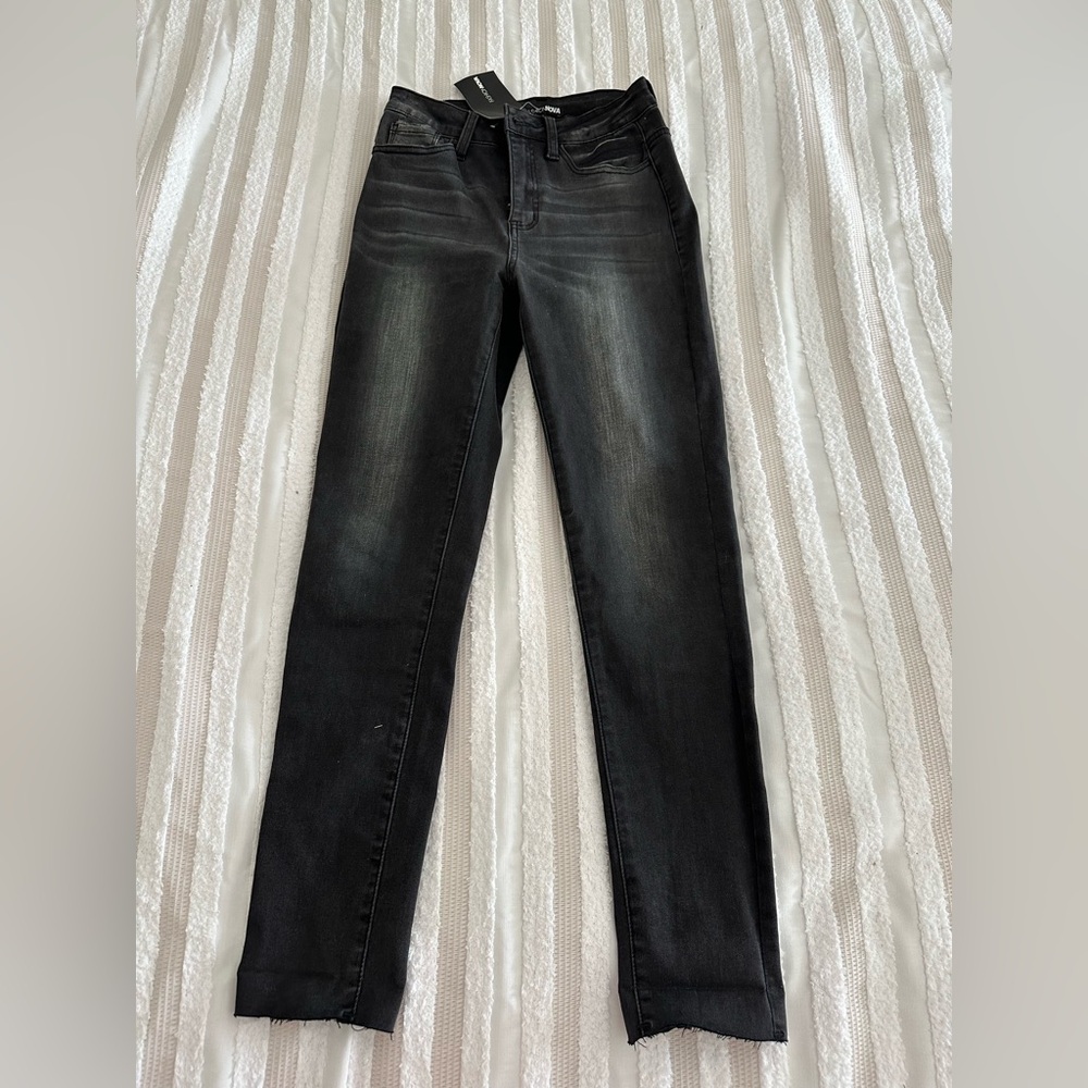 Fashion Nova Charcoal High Rise Jeans